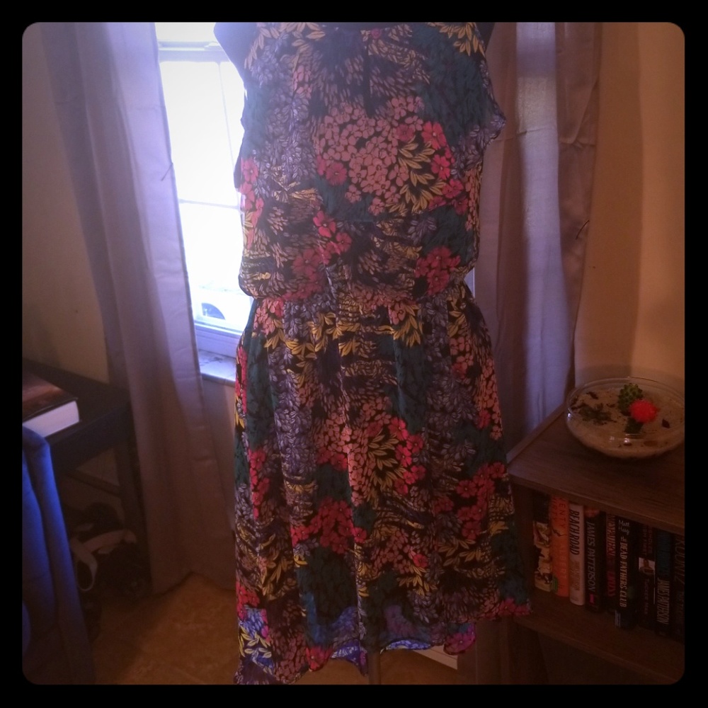 High low floral sun dress.